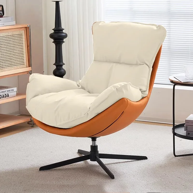 Home Furniture Curly Chair Nail Salon Chairs Single Person Relax Armchair Mobile Living Room Low Beach Modern Chiffon Computer