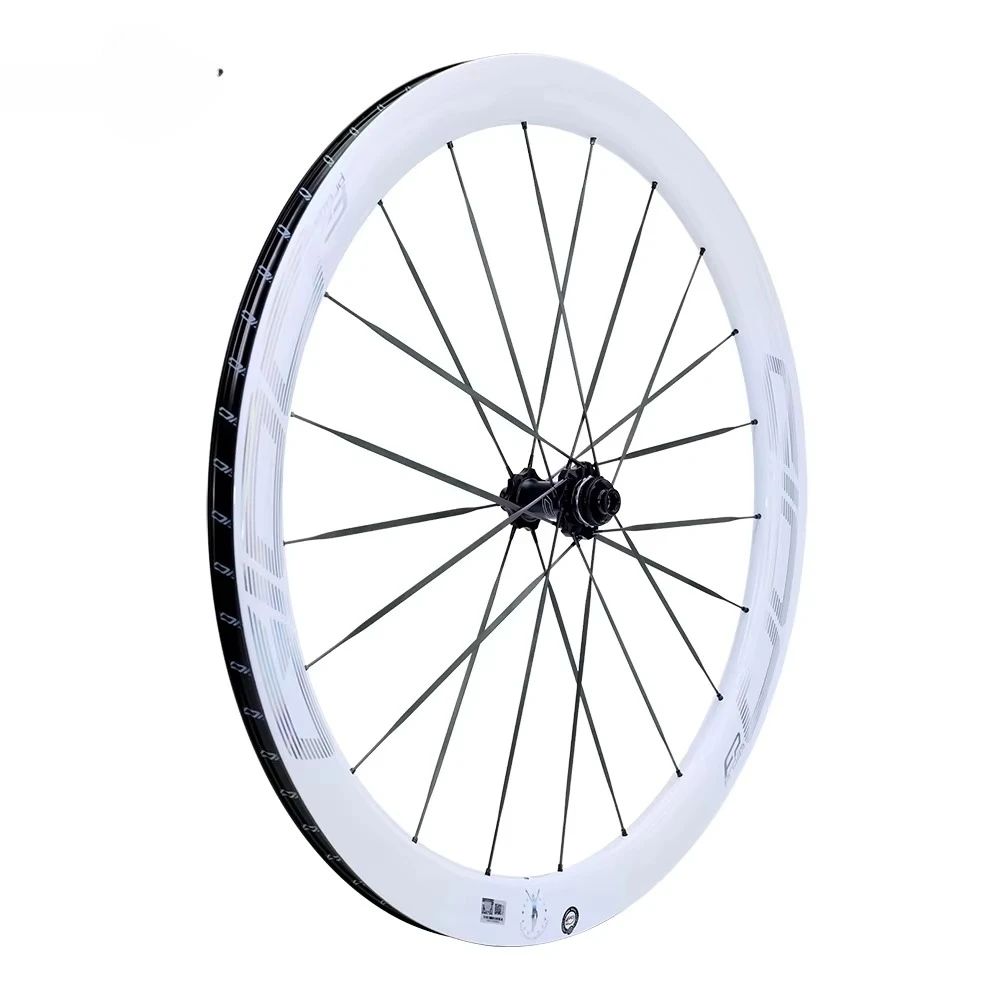 700C Wavy Carbon Fiber Road Cycling Bike Wheelset with Disc Brake MTB Canyon Wheelset Compatible with 7-11 Speed Cassette