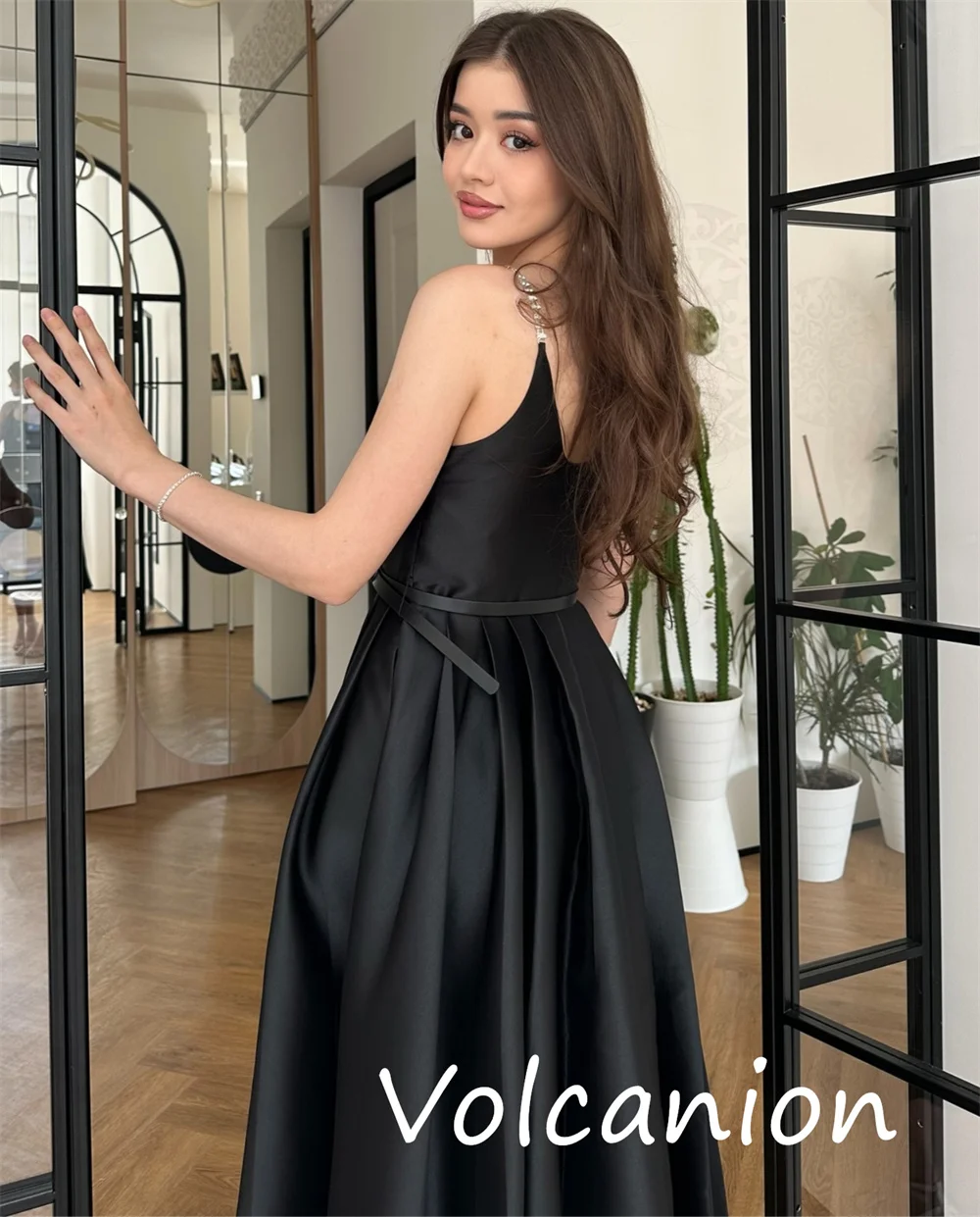 Vestidos Midi personalizados con botones de Charmeuse, corte en A, tirantes finos, ocasiones a medida, sexys