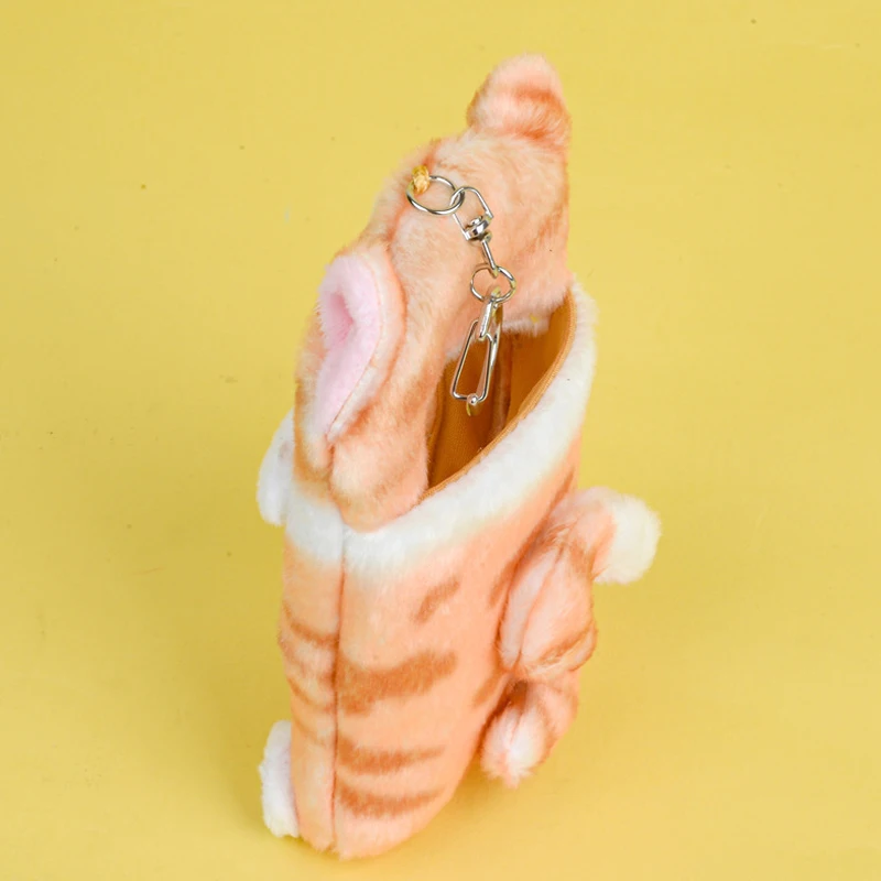 Simpatico squalo gatto ragazze donne peluche porta carte di credito con portachiavi simpatico cartone animato porta carte di credito ID banda di credito protezione della carta