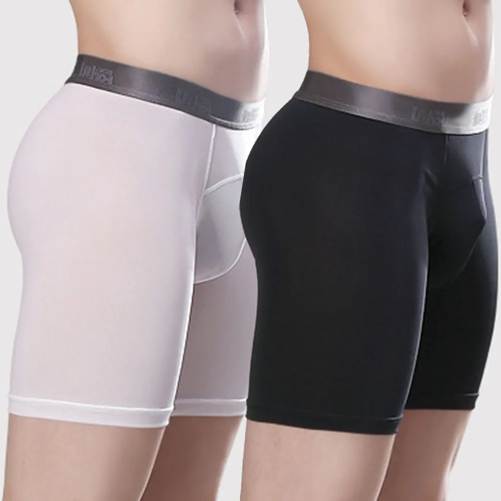 Performance driven Mens Sexy Boxer Briefs Underwear, Mesh Shorts Trunks, Breathable and Flexible, Nylon + Spandex Fabric