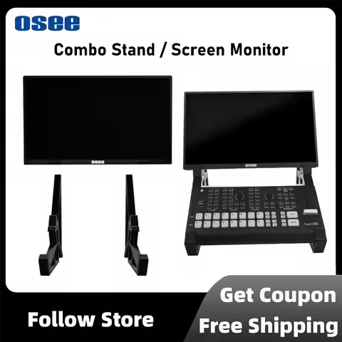 Osee Combo Stand for Osee GoStream Deck and Screen Monitor Adjustable Up to 33mm, Cold Shoe Attachment, Easy Install Accessories
