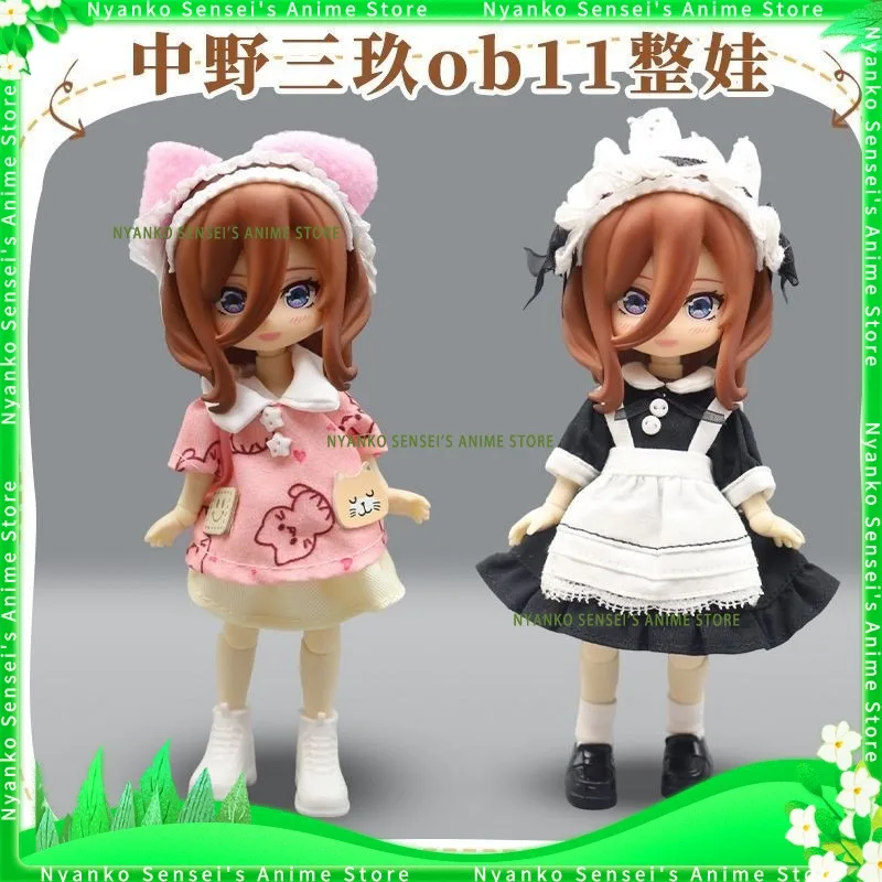 

In Stock The Quintessential Quintuplets Nakano Miku Ob11 Customization 12 Points Bjd Gift Doll Anime Toys Figurine Collectibles