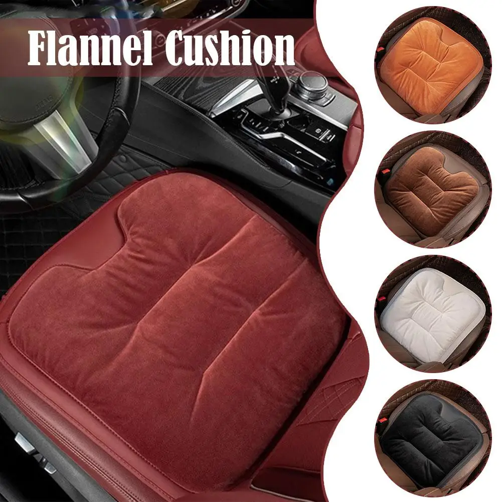 Flannel universal model three-piece car cushion winter velvet car front and rear car seat cushion thickening cushion