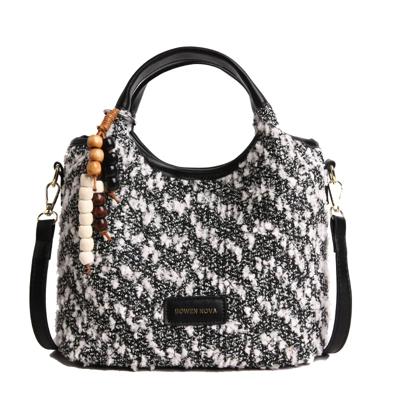 Lamb Fleece Tote Bag 2025 Autumn/Winter New Korean Edition Fashion Handbag Large Capacity Versatile Single Shoulder Crossbody Ba