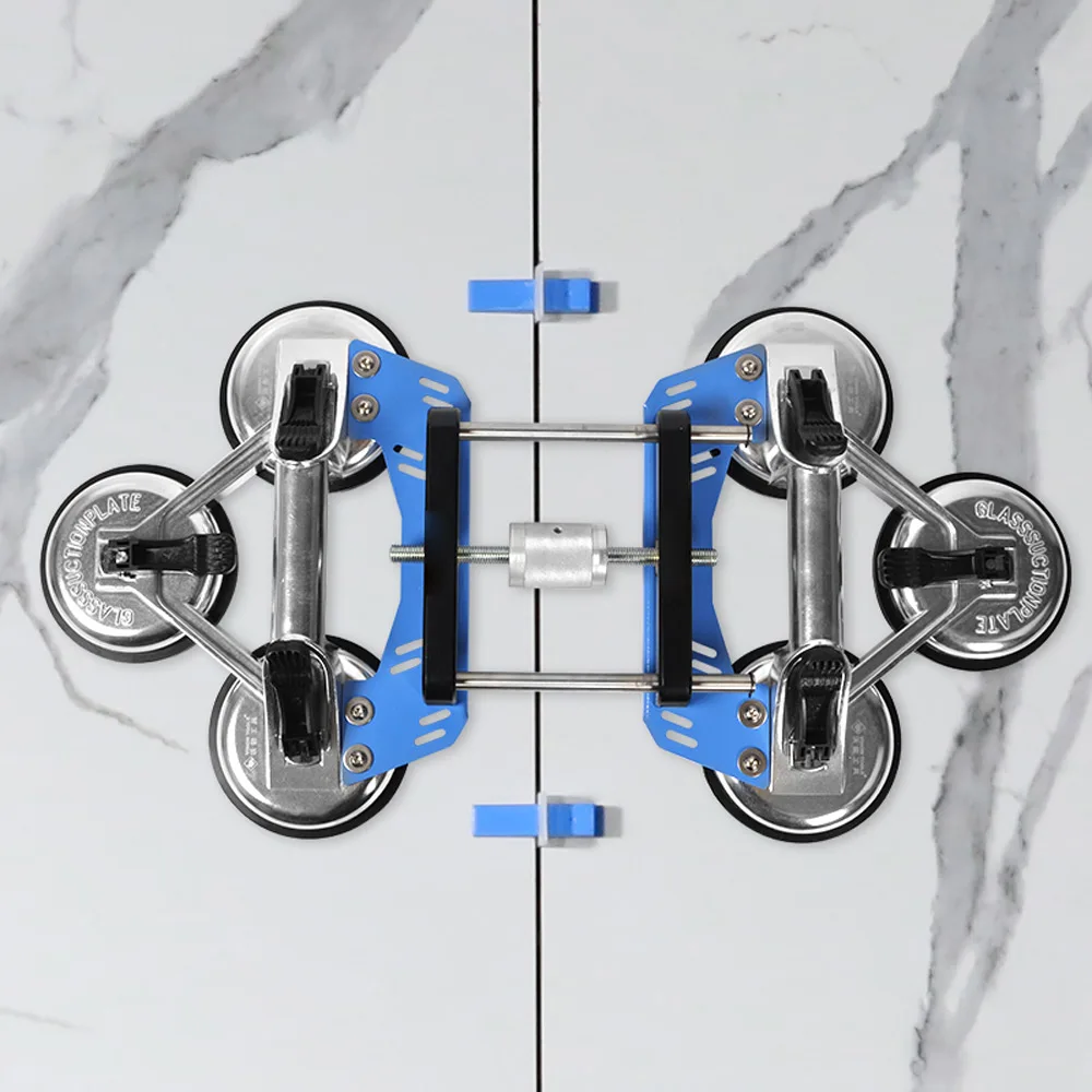 Tile Leveler Floor Laying Regulator Tile Gap Position Regulator 6 Suction Cups Set Tiles Installation Tool Portable