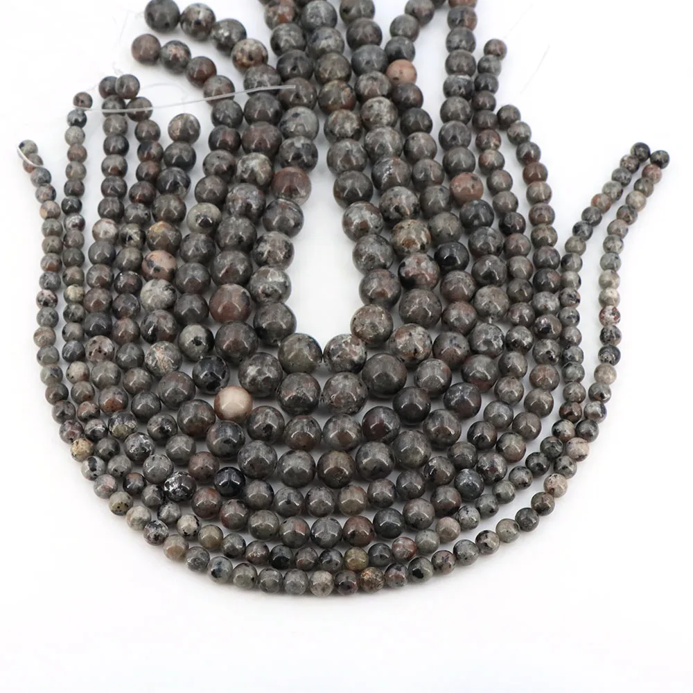 6 8 10 12 مللي متر Yooperlite حجر الخرز الجولة فضفاض الخرز الحجر الطبيعي لصنع المجوهرات سوار ذاتي الصنع قلادة القرط اكسسوارات #1