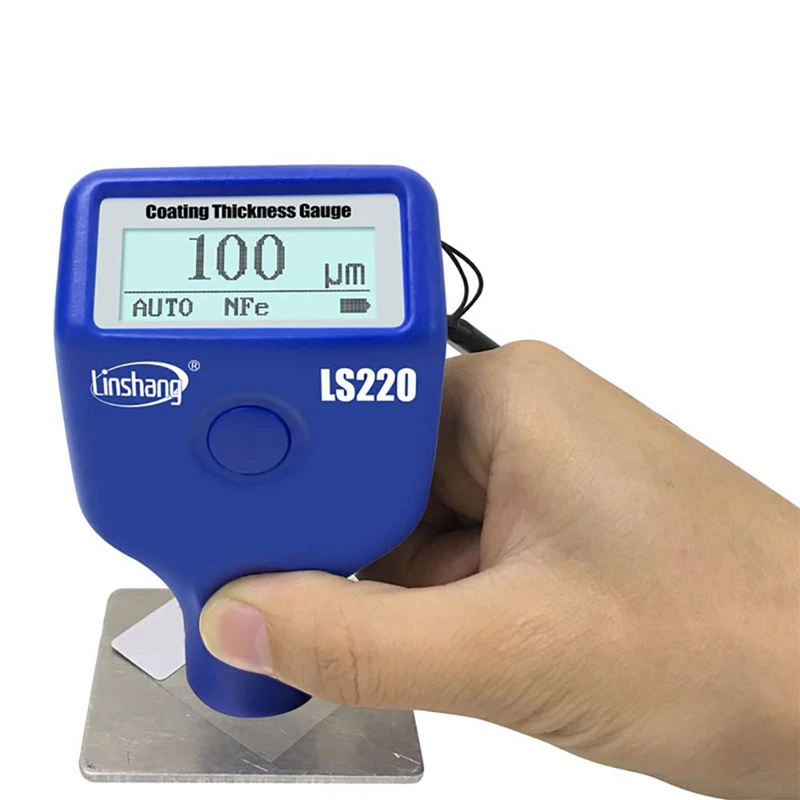 Linshang LS220 Car Paint Meter LCD Screen Meter For 2000Um Ferrous Non-Ferrous For Car Dry Film