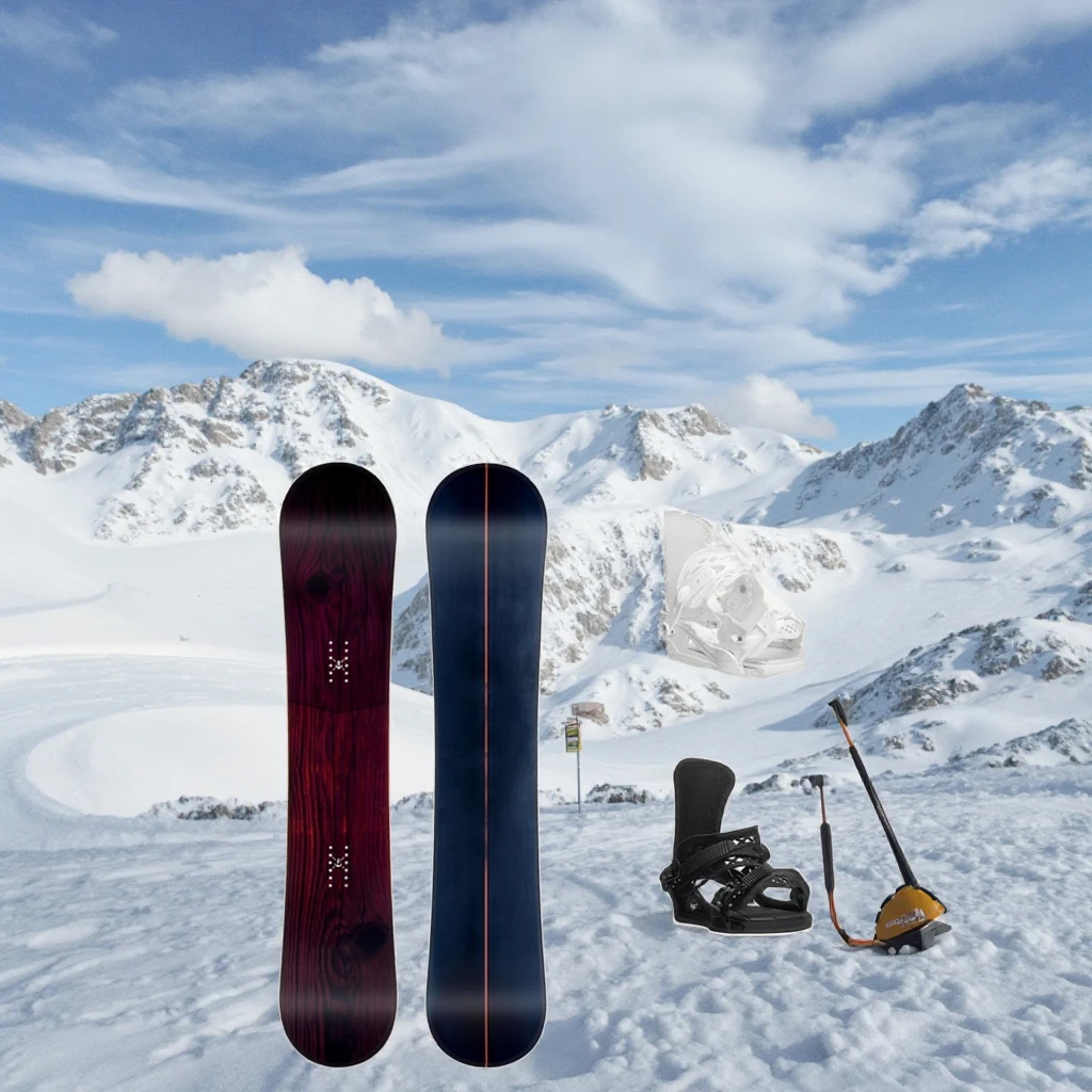 Hot-Selling Twin Tip Camber Profile All Mountain Snowboards for Snowboarding Laminated Wood Core Durable ABS/Glass Fiber