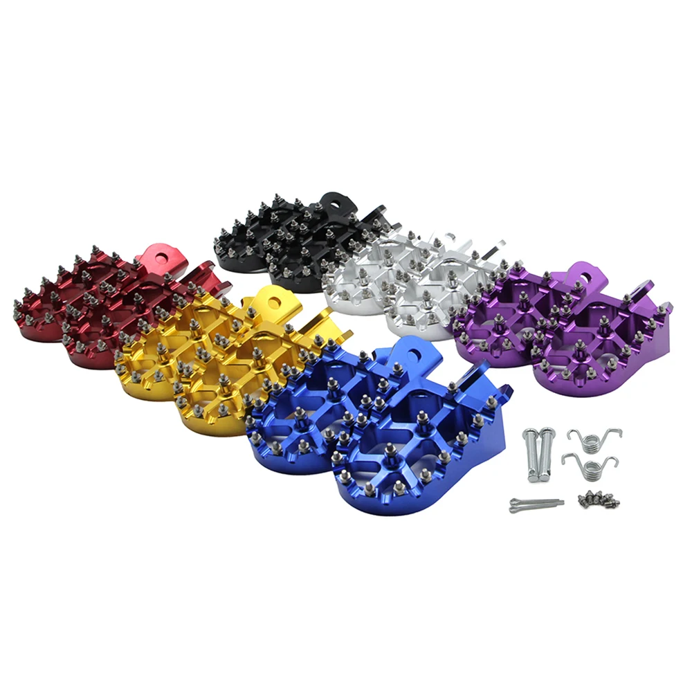 CNC Aluminum Footpegs Bracket Pedals Foot Pegs For Surron Light Bee X S/E Electric Dirt Bike CRF150F CRF230F/KDX200 Motorcycle