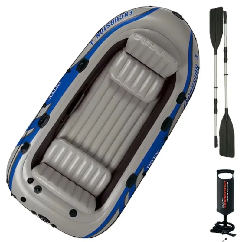 Outdoor Professional 4 Person Inflatable Rowing Boat Inflatable Kayak for Water Sports
