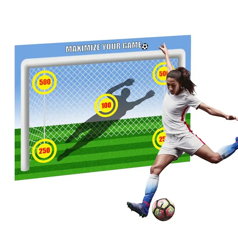 

Footstep Training Mat Soccer Training Equipment Toss Soccer Goal Game Backyard Toss Soccer Goal Game Soccer Trainer Pad Toss For