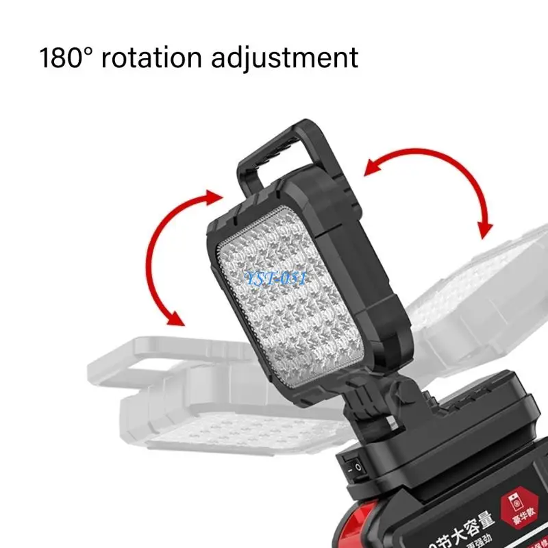 E15A Cordless LED Work Light With Double USB Charging Port For DCB206 20V Batteries
