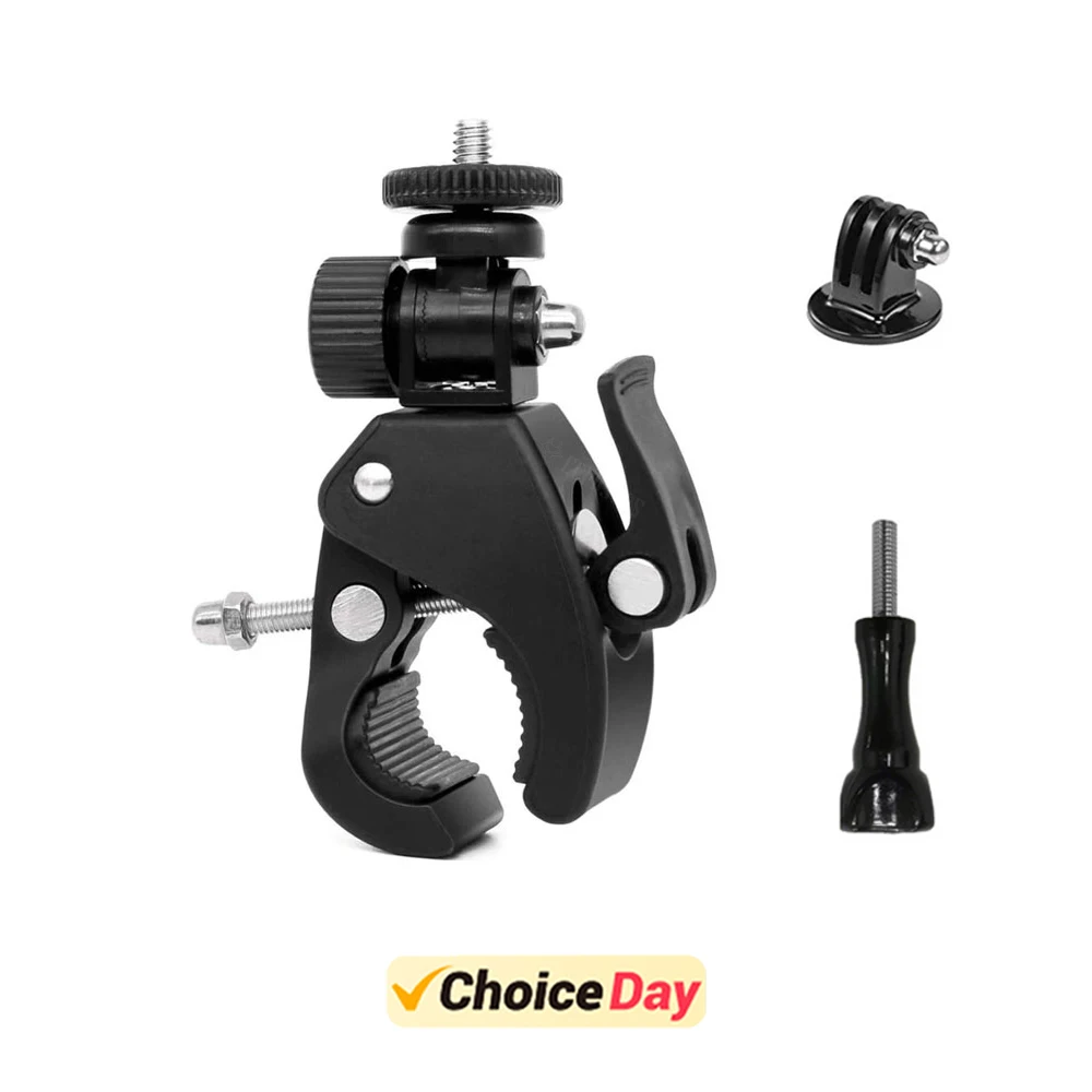 Для Gopro Hero 11, 10, 9, 8, 7, 6, 5 4, черный велосипедный руль, крепление для штатива на 360 градусов для YI 4K SJCAM, аксессуары