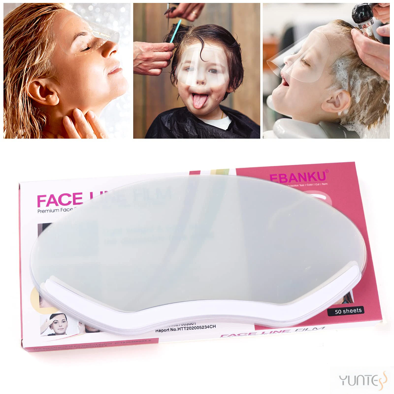 

50/100PSC Disposable Face Shields Makeup Shower Visors Barber Masks Hairspray Salon Tools Hairdressing Supplies Hair Accessories