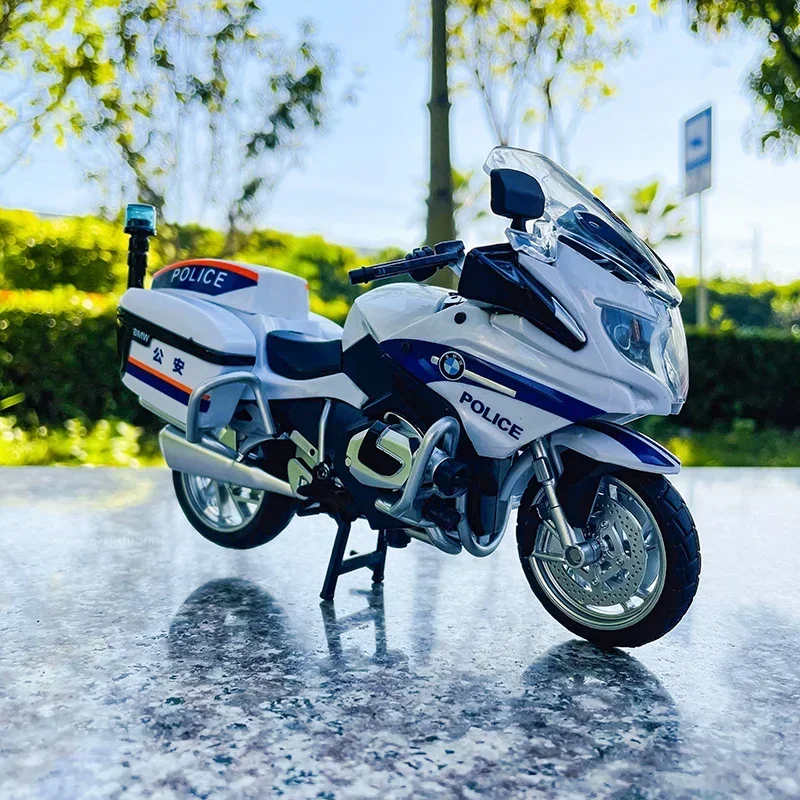 MSZ 1:12 BMW R1250RT-P سبيكة دراجة نارية يموت الصب نموذج سيارة دراجة نموذج سيارة لعبة جمع دراجة نارية صغيرة هدية مع الضوء