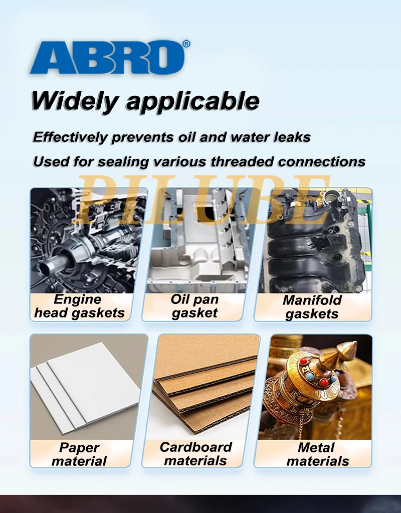 ABRO HEAD GASKET SHELLAC High-Performance Automotive Sealant for Engine and Gasket Repairs Ideal for Sealing and Restoration