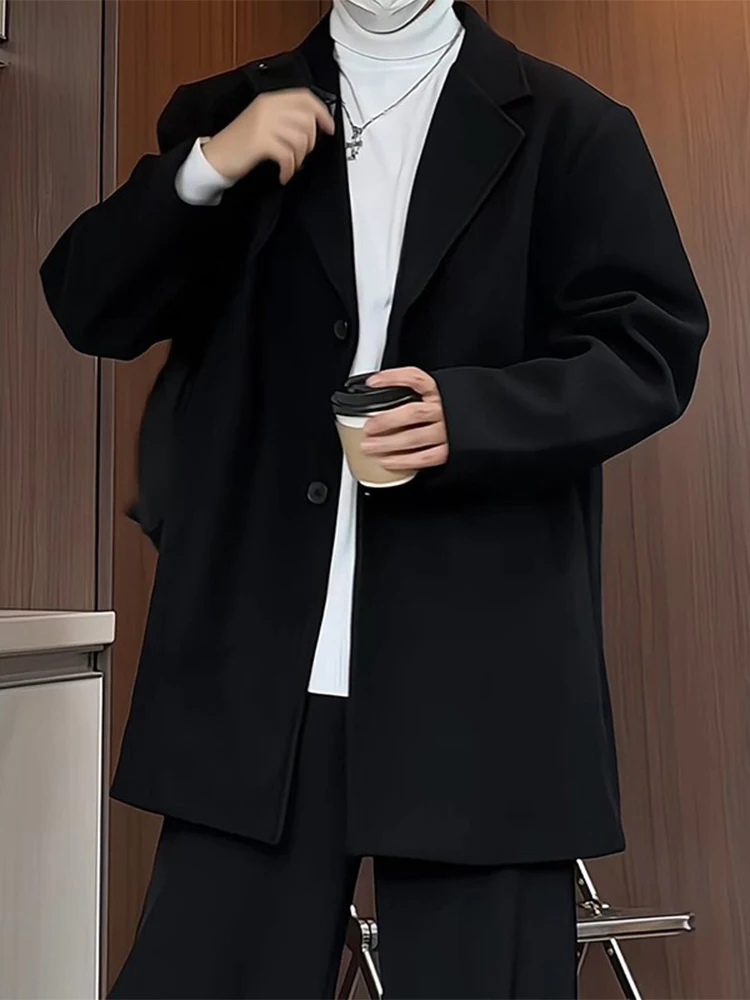 

Мужской тренч темно-синего цвета, средней длины, в американском стиле, с эффектом потертости, комфортный, для отдыха, с воротником-капюшоном, сезонный, для джентльменов