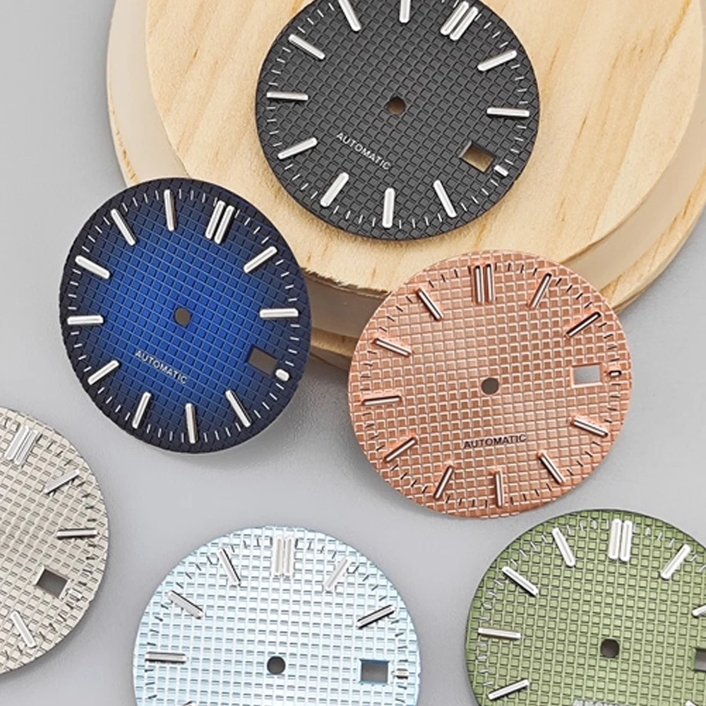 

Green Luminous Dial NH35 Mechanical Single Calendar Watch Faces for NH35 NH36 NH38 Movement Watch Modified 31mm Watch Dial