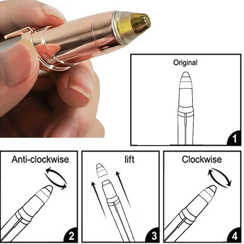 Elektrische Augenbraue Trimmer USB Aufladbare Augenbraue Epilierer Frauen Mini Soft Shaper Rasierer Schmerzlos Rasierer Gesichts Haar Entferner
