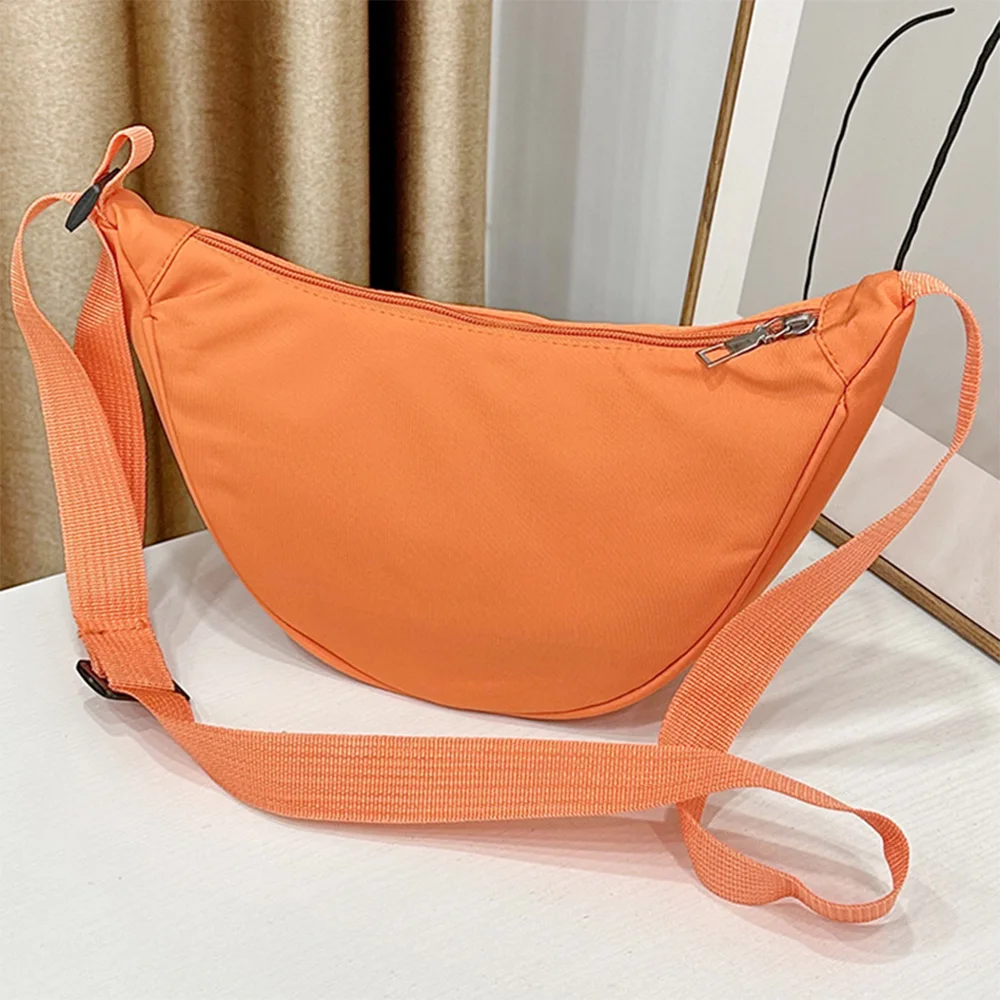 Nylon Bag Female Student\'s New Trendy And Fashionable For Dumpling Bag Men\'s Simple And Casual Crossbody Bag Color Options