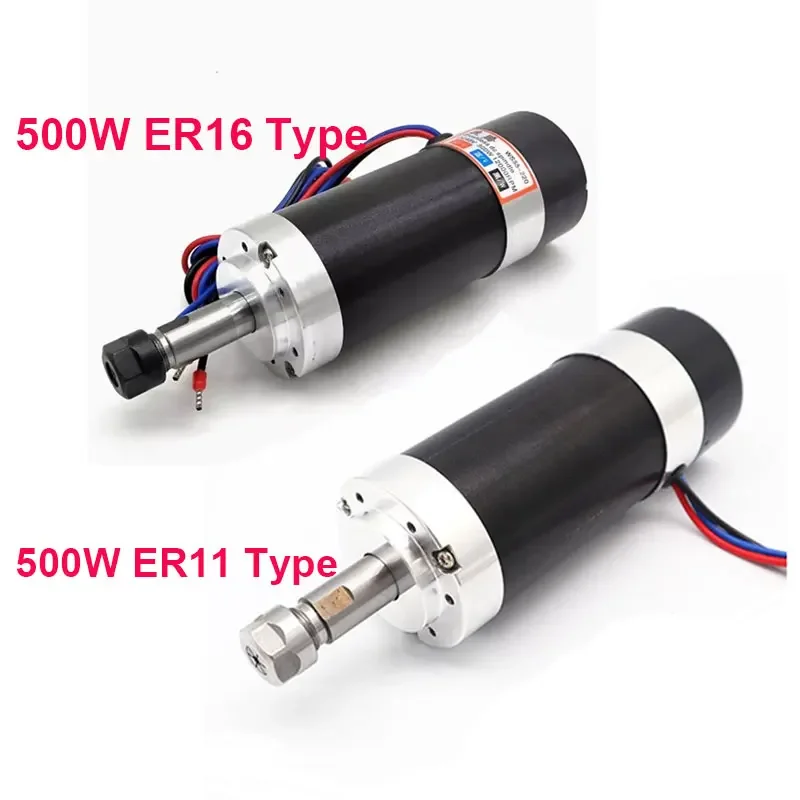 Imagem -05 - Cnc Air-cooled Spindle Motor Máquina de Gravura Pinça Fonte de Alimentação Driver 55 mm Clamp 500w 300w 48v Er11 Er16 Cnc