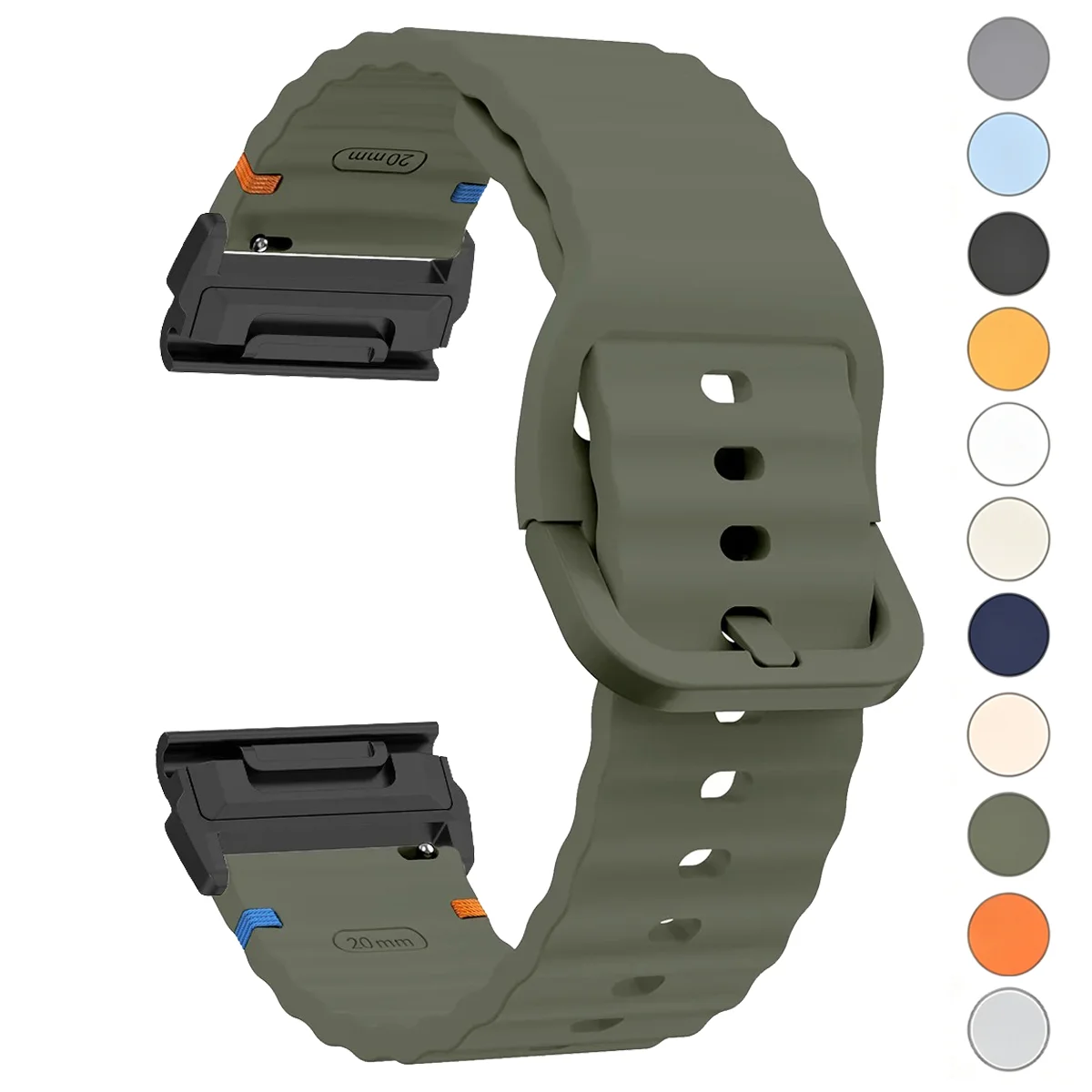Quick Fit 26/22/20mm Strap for Garmin Fenix 8 E 7 Pro 7X 7S 6 6X 5X 5 Plus Tactix 8 7 Silicone Band Forerunner 965 970 Bracelet