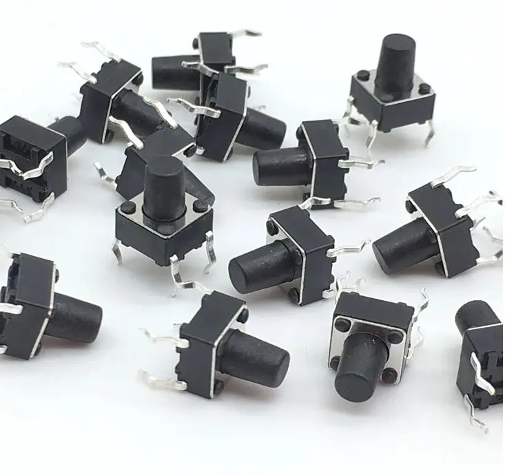 20x pushbutton 6x6x10 10mm PCB touch switch 4 pin SP