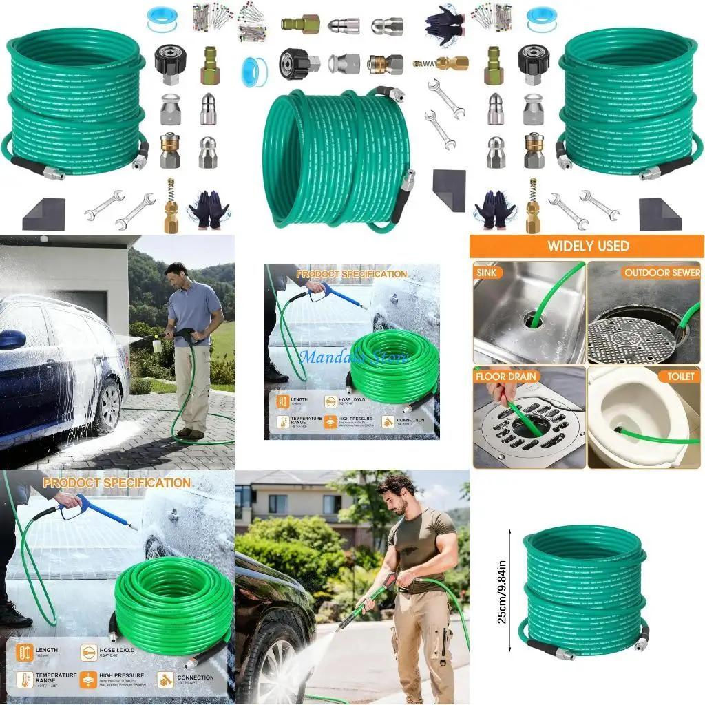 u2jc-高圧洗浄機用圧力排水管-下水道-汚水洗浄ホース-ウォータージェッター