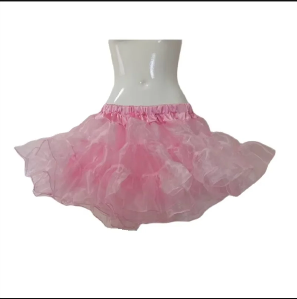 

Hot Selling Maid Sissy Adult Baby Skirt Sexy Roze Organza Mini Frill Lining Group Custom Made In Korea