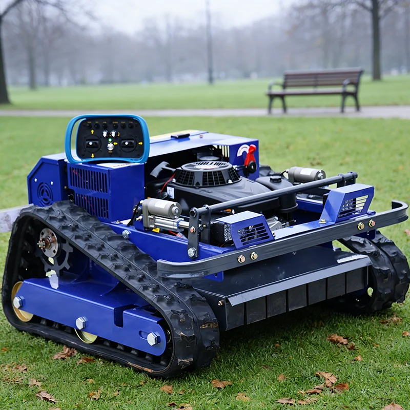 

Customized garden all-terrain remote-controlled lawn mower, with track zero steering, efficient weed killer