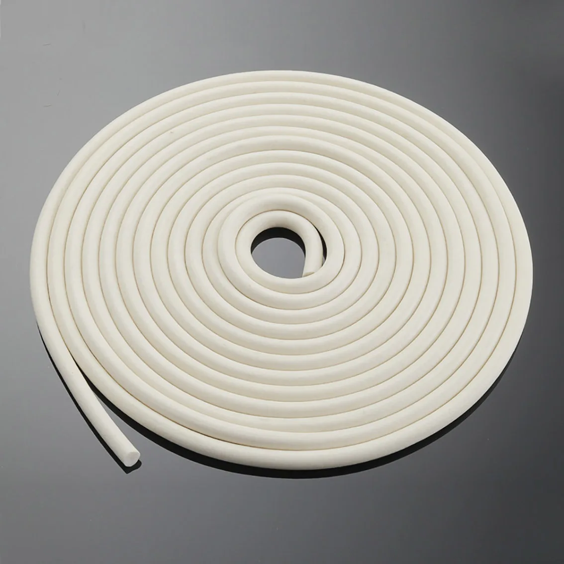 

Dia.1/1.5/2/2.5/3/3.5/4/5/6/7-20mm Silicone Rubber Sponge Strip White Silicone Foamed Seal Strip Round Foaming Cord