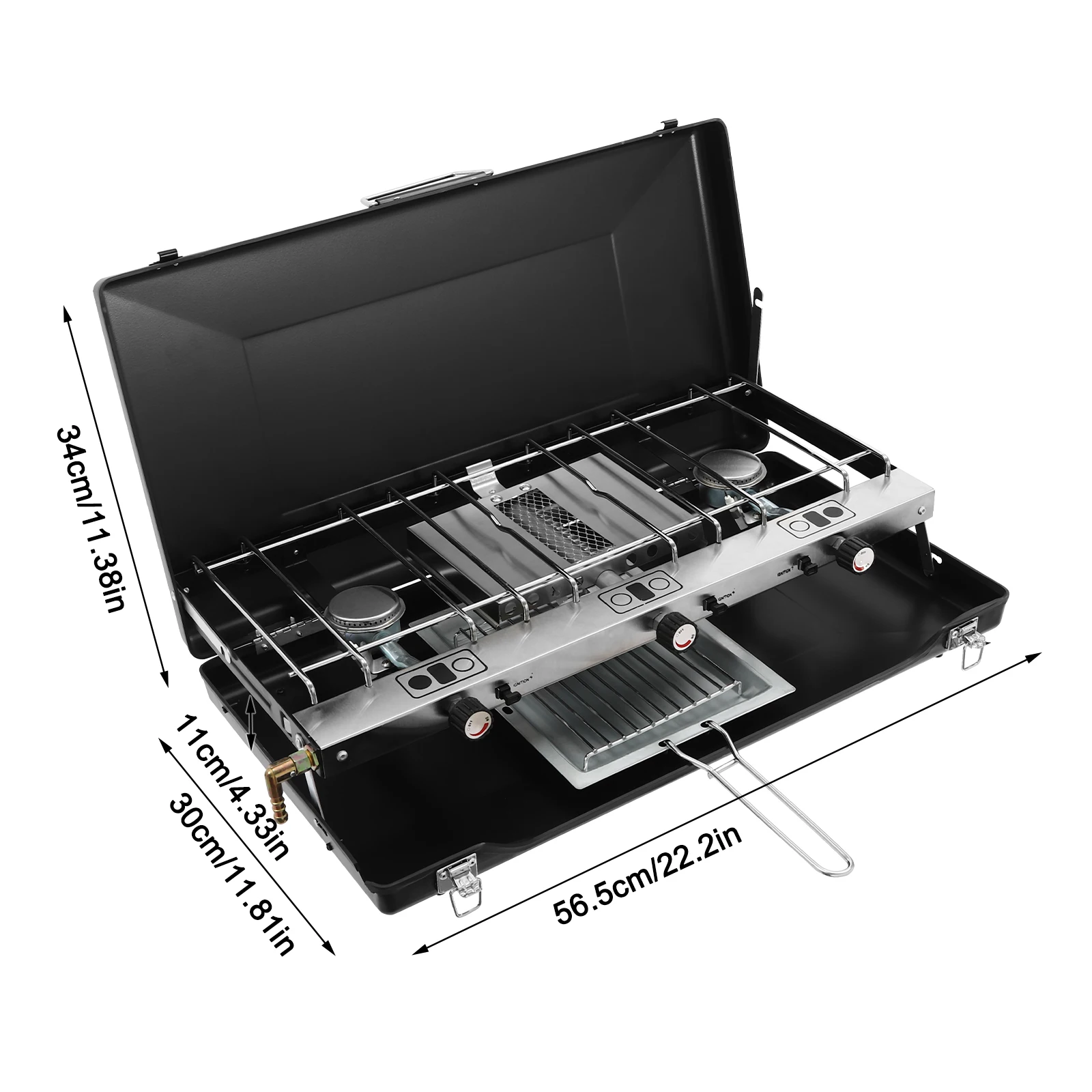 4,5 kW (328,5 g/u) gas-campingkachel, een draagbaar kookfornuis geschikt voor kamperen, barbecueën, verzamelen, picknicken