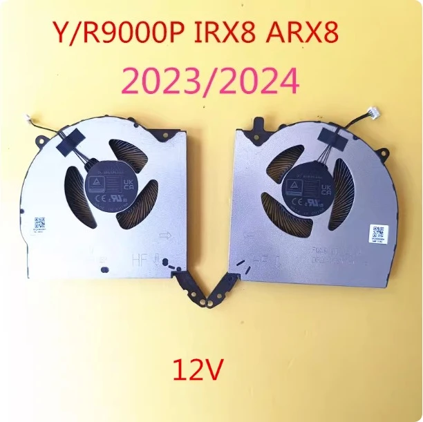 

Вентилятор охлаждения для ноутбуков Lenovo Legion Pro 5 16IRX8 16ARX8 82WK 82WM IRX8 ARX8 2023, кулер для процессора и графического процессора FQK8 FQK9, DC 12V
