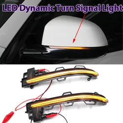 2pcs Side Mirror Blinker Indicator Lamp LED Dynamic Turn Signal Light for BMW X3 G01 IX3 X4 G02 X5 G05 X6 G06 X7 G07 2018-2024