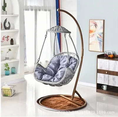 Modern Two Double Person Cheap Swing Luxury Oval Outdoor Garden Rattan Wicker Egg Hanging Patio Swings Chairs Baske