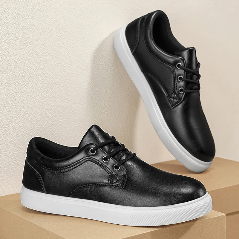 Bequeme Skateboard-Schuhe für Herren - Niedrig Geschnittene Outdoor-Training-, Wander- und Camping-Sneaker für Alle Jahreszeiten – Detail 3