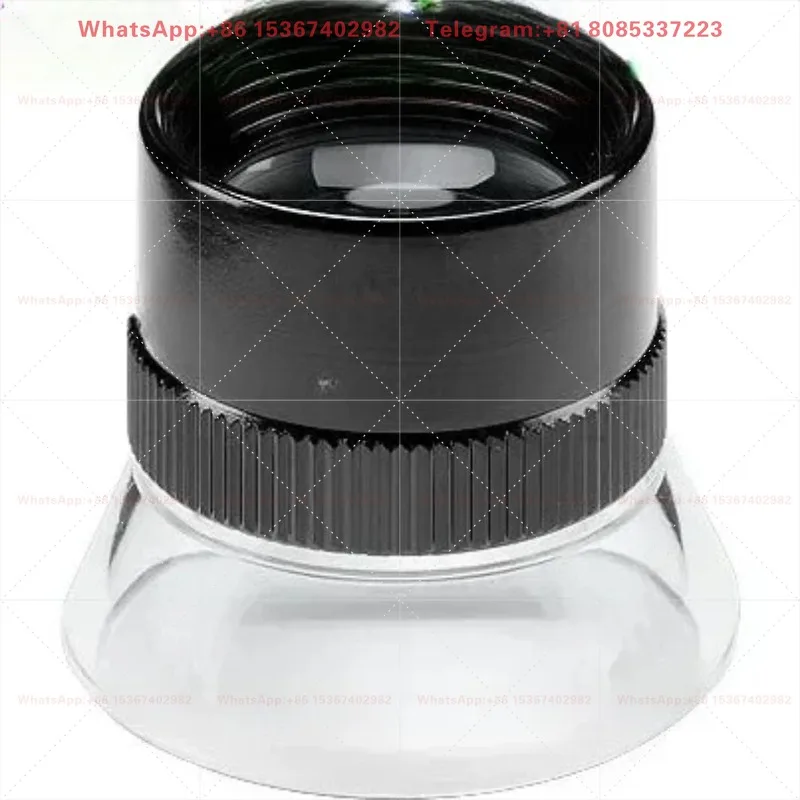 1962-15X 15 Times Magnifying Glass Without Scale Portable Optical Magnifier Precision Inspection Reading Observation Tool