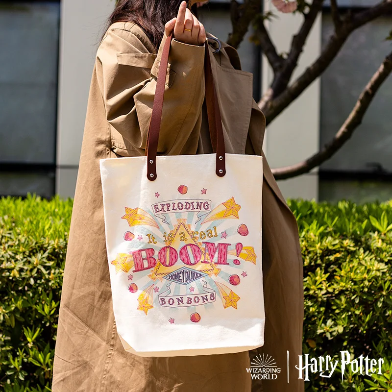 New Harries Potter Handbag borsa di tela da donna primavera borsa Versatile Hogwarts borsa a quattro case