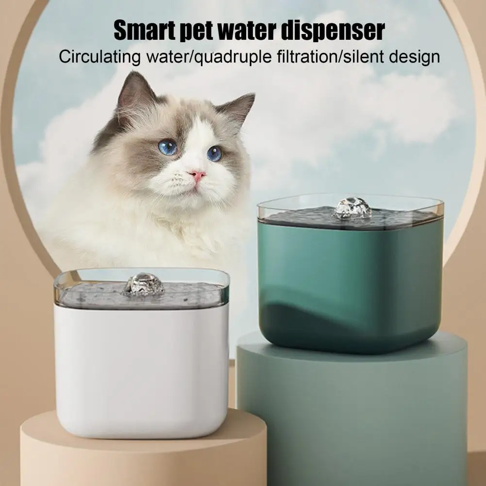 

3l Cat Water Dispenser Automatic Cat Water Fountain with Advanced Filtration System for Pets Silent Pet Water Dispenser Dog