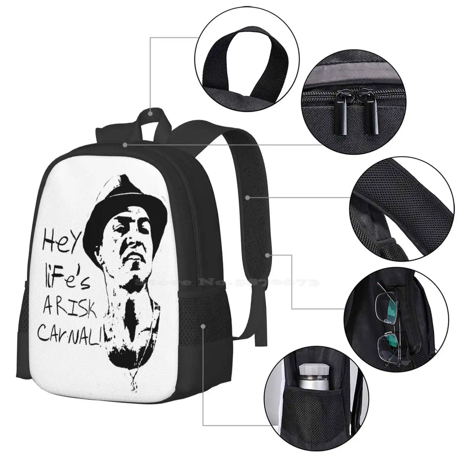 Paco Aguilar Large Capacity School Backpack Laptop Bags El Pino Famoso Blood In Blood Out Bound By Honor Sangre Por Sangre San