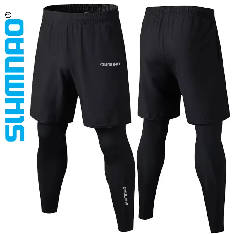 Cycling Pants, Spring and Summer Men's Running Training, Fitness, Fast Drying, Outdoor Tight Fitting, Stretching Pants, Fishing