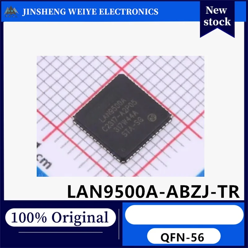 1/5 Pieces LAN9500A-ABZJ-TR LAN9500A VQFN56 USB to Ethernet Controller Chip New Original Stock