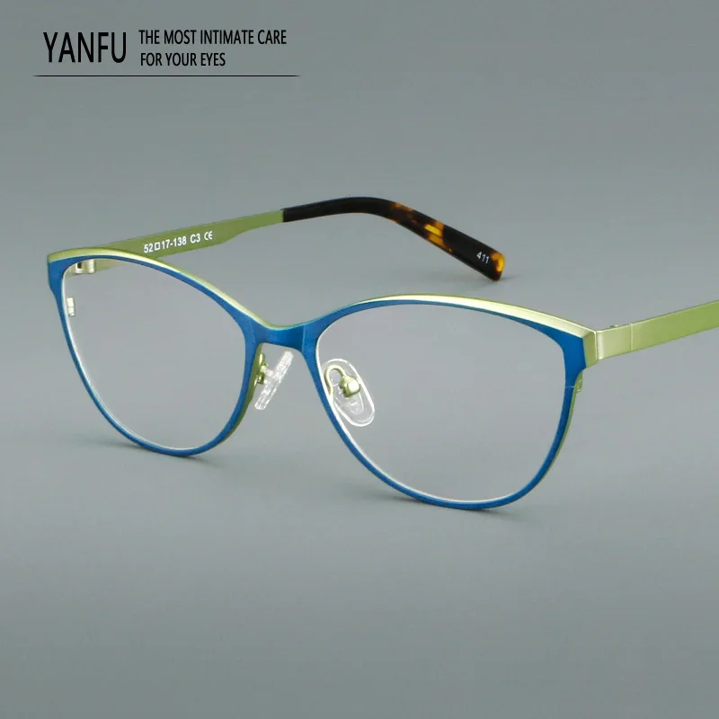 

Small Face Glasses Women Cat Eye Blue Myopia Frame Men Eyewear Frames Optical Reading Eyeglasses Prescription 131mm