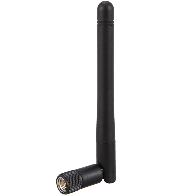 Retail 5X 433Mhz Antenna 3Dbi GSM RP-SMA Plug Rubber Waterproof Lorawan Antenna + IPX To SMA Small Cable Extension