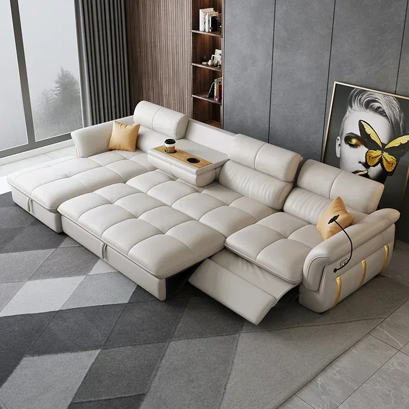 Reclining Electric Relaxing Sofa New Arrival Designer Lounge Sectional Leather Sofa Home Italian Loveseat Divano Letto Furniture