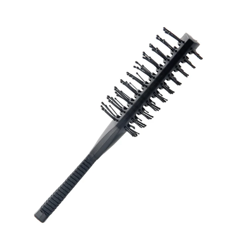 Peigne de Énergie Double Face en Plastique Noir, Brosses Anti-emmêlement, Brosse à Dents Larges, Brosse de Coiffure, Double Face, 1 Pièce