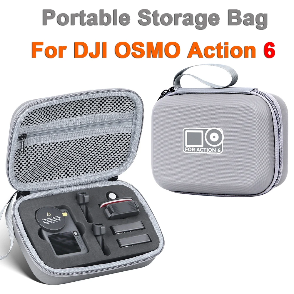 

Carrying Case For DJI OSMO Action 6 Standard Combo Storage Bag Portable Camera Accessory Protective Compact Travel Handbag