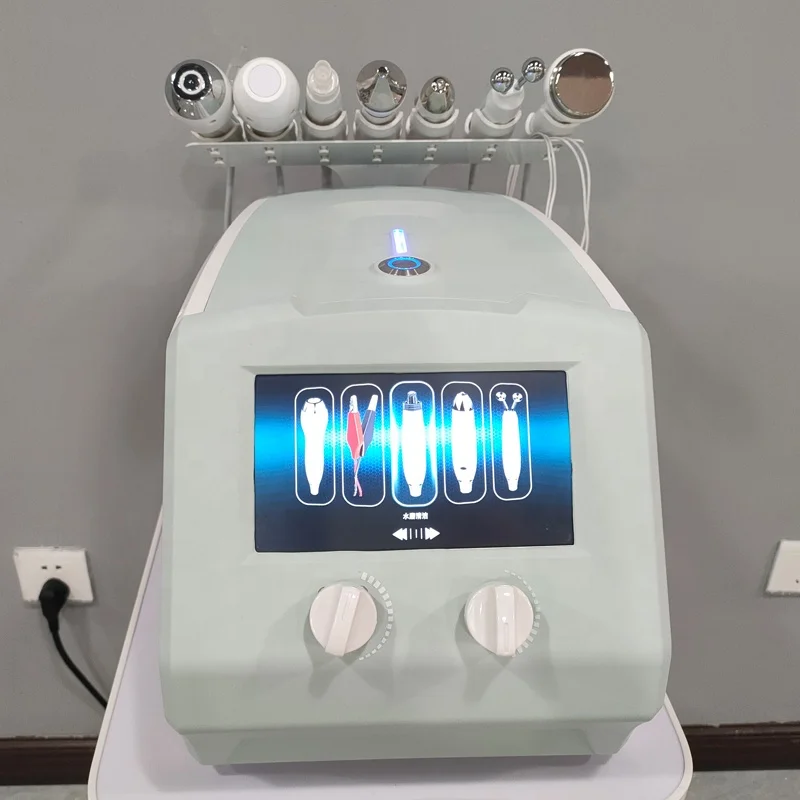 

Oxygen Spa Facial Machine Peel Ance Pore Hydradermabrasion H2O2 Bubble Aquafacial Equipment 8 in 1 Skin Care