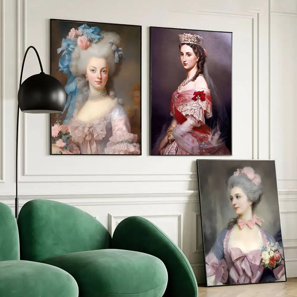 1 قطعة ماري أنطوانيت المشارك ذاتية اللصق الفن مقاوم للماء ورقة ملصق مقهى بار غرفة جدار ديكور